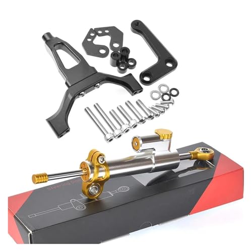 FEILIVCI Ersatzteile Für Y&amaha MT 09 MT09 SP 2024 2025 Motorrad-Lenkungsdämpferhalterung Mit Einstellbarer Geschwindigkeits- Und Wackelschutz-Stabilisatorhalterung Modifikationsteile(24) von FEILIVCI