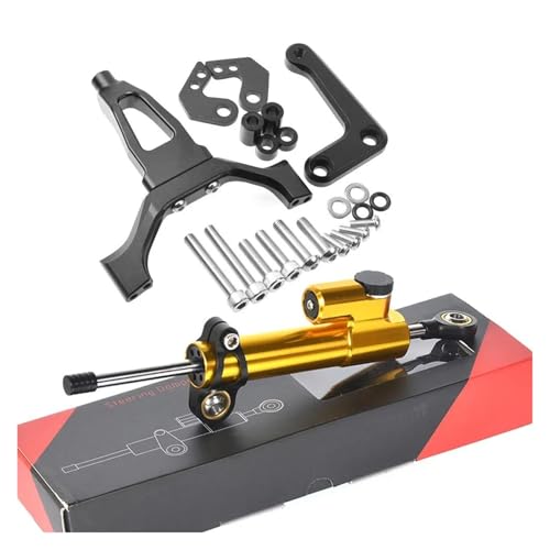 FEILIVCI Ersatzteile Für Y&amaha MT 09 MT09 SP 2024 2025 Motorrad-Lenkungsdämpferhalterung Mit Einstellbarer Geschwindigkeits- Und Wackelschutz-Stabilisatorhalterung Modifikationsteile(Set 16) von FEILIVCI