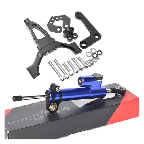 FEILIVCI Ersatzteile Für Y&amaha MT 09 MT09 SP 2024 2025 Motorrad-Lenkungsdämpferhalterung Mit Einstellbarer Geschwindigkeits- Und Wackelschutz-Stabilisatorhalterung Modifikationsteile(Set 18) von FEILIVCI