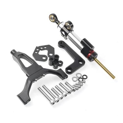 FEILIVCI Ersatzteile Für Y&amaha MT 09 MT09 SP 2024 2025 Motorrad-Lenkungsdämpferhalterung Mit Einstellbarer Geschwindigkeits- Und Wackelschutz-Stabilisatorhalterung Modifikationsteile(Set 3) von FEILIVCI