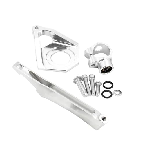 FEILIVCI Ersatzteile Für Y&amaha YZF R6 YZF 600 2003 2004 2005 Motorrad Lenkung Stabilisator Dämpfer Halterung Montieren Geändert Modifikationsteile(Silver Bracket) von FEILIVCI