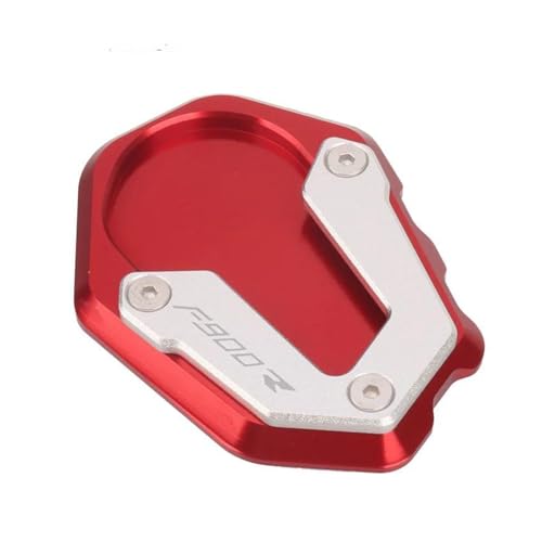 FEILIVCI Seitliche Stützplatte Für B&MW F900R F900XR F900 R XR F 900R 900XR 2020 2021 2022 2023 Motorrad CNC Kickstand Seitenständer Ständerverlängerung Vergrößerungspad Modifikationsteile(F900R Red) von FEILIVCI