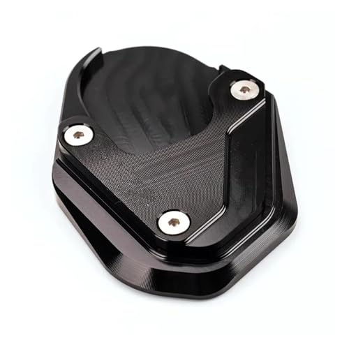 FEILIVCI Seitliche Stützplatte Für Triumph Für Scrambler 400X 400 X Für Speed ​​400 2023 2024 2025 Motorrad-Fußseitenständer-Vergrößerungspolster-Kickstand Modifikationsteile(Schwarz) von FEILIVCI