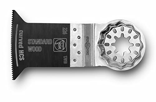 FEIN E-Cut Standard-Sägeblatt Curves, Ve. 1 St., Breite 35 mm, Länge 55 mm, Aufnahme Starlock, Geschränkte Verzahnung für alle Holz-, Gipskarton- und Kunststoffmaterialien von FEIN