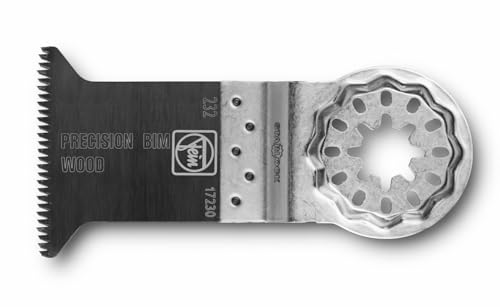 FEIN E-Cut Precision BIM-Sägeblatt, Ve. 5 St., Breite 50 mm, Länge 50 mm, Aufnahme Starlock, Bi-Metall mit doppelreihige Japan-Verzahnung für alle Holzwerkstoffe, Gipskarton und weiche Kunststoffe von FEIN