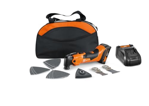 FEIN Multimaster AMM 500 Plus 2.0 Ah NYLON BAG EDITION, Set mit 18 Zubehören. Kompatibel mit AMPShare oder Bosch Professional 18V Akkus, Mit 18v/2Ah Akku und Schnellladegerät. In Nylon Tasche FEIN von FEIN