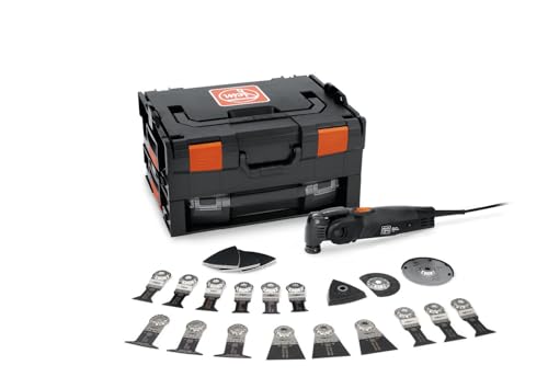 FEIN Multimaster MM 700 Max BLACK EDITION, Unser bestes MultiTool mit über 30 Zubehören zum Sägen, Schleifen, Schneiden , 450 W, Anti-Vibrationssystem, Aufnahme StarlockMax, QuickIN Werkzeugwechsel von FEIN