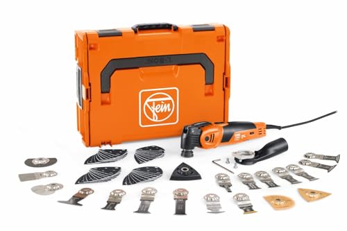 FEIN Multimaster MM 700 Max Top, Unser bestes MultiTool mit 60 Zubehören zum Sägen, Schleifen, Schneiden , 450 W, Anti-Vibrationssystem, Aufnahme StarlockMax, QuickIN Werkzeugwechsel von FEIN