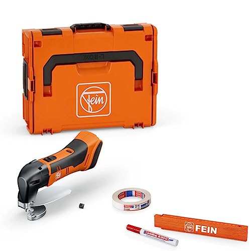 Fein Akku-Blechschere ABLS 18 1.6 E AS (zum Schneiden/Besäumen von dünnem Blech, elektronisch, kurvengängige Metallschere) 71300662000 von Fein