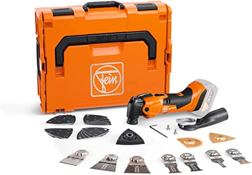 Fein Akku Multimaster AMM 500 Plus Top AS (18 V, ohne Akku Multitool, StarlockPlus, AMPShare, inkl. Zubehör-Set zum Sägen/Schleifen in Holz + Metall, Multifunktionswerkzeug, in L-Boxx) 71293863000 von FEIN