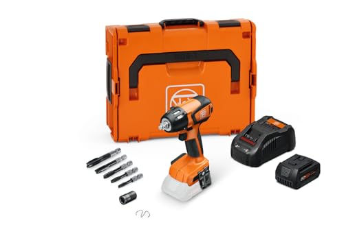 FEIN Impact-tapping-top Set, Akku-Schlagschraube ASCD18-300W2 AS 18V, bürstenlosem Motor, Bis max 290 Nm, Drehmomenteinstellung in 6 Stufen, metrische Schrauben bis M18, 1 Akku 18V 5Ah, Ladegerät von FEIN