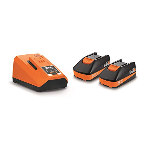 Fein Akku Starter Set (2 Werkzeugakkus, Multifunktions Ersatzakku, Lithium-Ionen Akkus, Ladegerät, 18V, 3Ah) 92604315010 von FEIN