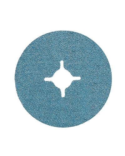 FEIN Fiberschleifscheiben 125 mm, 80er Korn I 25 x Schleifscheiben für Winkelschleifer I Zum Schleifen von Stahl und Edelstahl I Ideal zur Kantenbearbeitung von FEIN