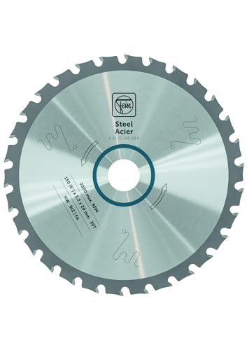FEIN Premium-Kreissägeblatt für Stahl für FEIN Akku-Handkreissäge F-IRON Cut 57 AS Ø 150 mm., für kalte, schnelle Geradschnitte in Stahl. 30 Zähne, Aufnahmebohrung 20 mm, Schnittbreite 1,2 mm von Fein