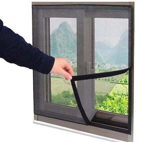 FEINIAO Anti-Moskito Klettverschluss Fenster Mesh Anti-Fliegen Vorhang Magic Screen Sommer unsichtbares Moskitonetz Mesh Air Fiberglas Moskitogitter von FEINIAO