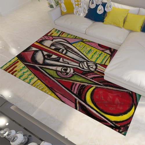 FEIPUHOME Art Abstrakte Bunte Kunstteppiche kubistische Komposition berühmter Gemälde Druck Teppich für den Badezimmereingang rutschfeste weiche Bodenmatte 120x180cm FEIPUHOME Art Abstrakte Bunte Kunstteppiche kubistische Komposition berühmter Gemälde Druck Teppich für den Badezimmereingang rutschfeste weiche Bodenmatte 120x180cm von FEIPUHOME Art