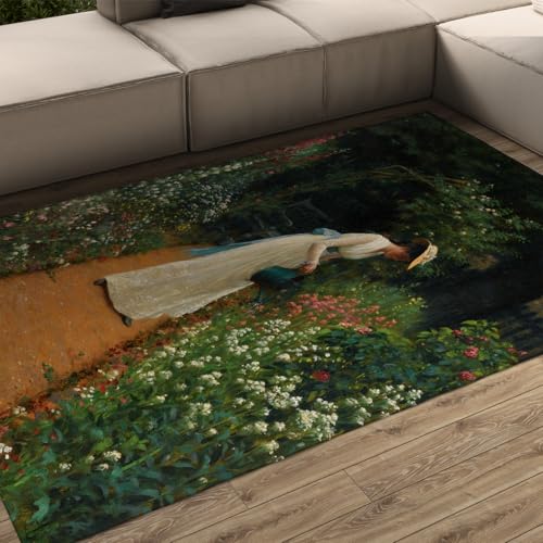 FEIPUHOME Art Ausstellung Kunstwerk Teppiche My Lady's Garden 1905 Berühmtes Gemälde Druck Wohnzimmer Schlafzimmer Badezimmer Dünne Teppiche Waschbar rutschfest 60x90cm FEIPUHOME Art Ausstellung Kunstwerk Teppiche My Lady's Garden 1905 Berühmtes Gemälde Druck Wohnzimmer Schlafzimmer Badezimmer Dünne Teppiche Waschbar rutschfest 60x90cm von FEIPUHOME Art