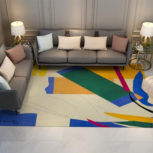 FEIPUHOME Art Bunte ästhetische Eingangsbereich Teppich Geometrisch Abstrakt Berühmte Gemälde Drucke Fußmatte Waschbar Flachflor Wohn Esszimmer Teppich 180x240cm FEIPUHOME Art Bunte ästhetische Eingangsbereich Teppich Geometrisch Abstrakt Berühmte Gemälde Drucke Fußmatte Waschbar Flachflor Wohn Esszimmer Teppich 180x240cm von FEIPUHOME Art