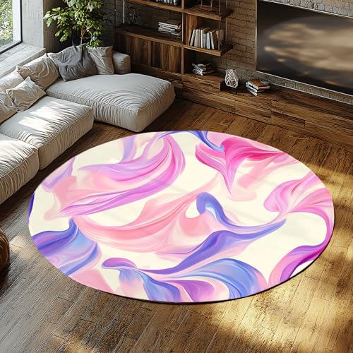 FEIPUHOME Art Bunte flüssige Kunst runde Teppiche Abstrakter Wirbel waschbarer weicher Rutschfester Teppich für Wohnzimmer Wohnung Schlafzimmer unter Tisch Boden Dekor 160x160cm FEIPUHOME Art Bunte flüssige Kunst runde Teppiche Abstrakter Wirbel waschbarer weicher Rutschfester Teppich für Wohnzimmer Wohnung Schlafzimmer unter Tisch Boden Dekor 160x160cm von FEIPUHOME Art