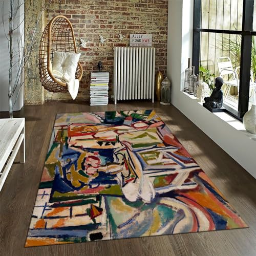 FEIPUHOME Art Fauvistischer bunter Boden Teppich Interieur Berühmte Malerei Druck Teppich Maschinenwaschbar für Wohnzimmer Schlafzimmer Büro 80x120cm FEIPUHOME Art Fauvistischer bunter Boden Teppich Interieur Berühmte Malerei Druck Teppich Maschinenwaschbar für Wohnzimmer Schlafzimmer Büro 80x120cm von FEIPUHOME Art