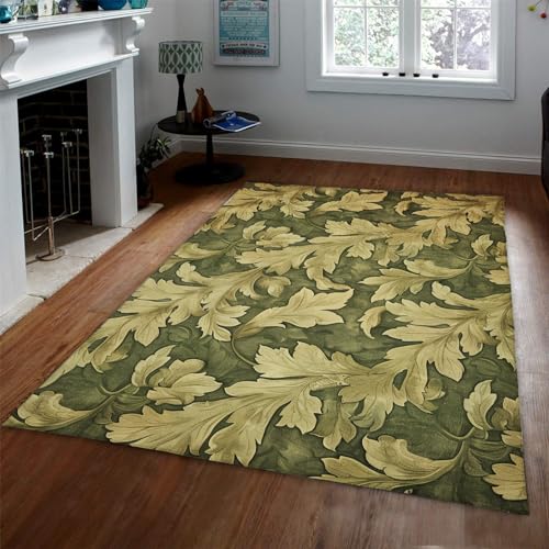 FEIPUHOME Art Herbst Natur Thema Teppiche Baum des Lebens Blätter Teppich rutschfeste Rückseite für Küche Esszimmer Büro Arbeitszimmer faltbar 180x280cm von FEIPUHOME Art