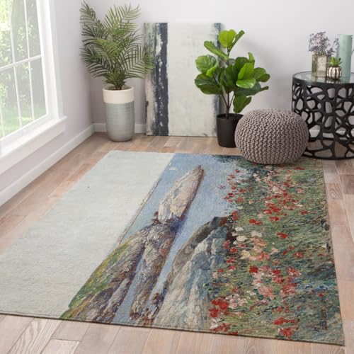 FEIPUHOME Art Küste Strandteppiche Rote Blumenfelder, Inseln der Untiefen Berühmter Gemälde Druck Teppich für Wohnzimmer Schlafzimmer Büro Küche Faltbar 200x300cm FEIPUHOME Art Küste Strandteppiche Rote Blumenfelder, Inseln der Untiefen Berühmter Gemälde Druck Teppich für Wohnzimmer Schlafzimmer Büro Küche Faltbar 200x300cm von FEIPUHOME Art