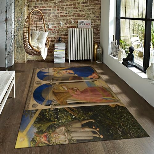 FEIPUHOME Art Mid-Century Ästhetik Teppich Berühmter Gemälde Druck Indoor Rutschfester waschbarer Teppich für Wohnen, Esszimmer, Schlafsaal, Schlafzimmer 120x180cm FEIPUHOME Art Mid-Century Ästhetik Teppich Berühmter Gemälde Druck Indoor Rutschfester waschbarer Teppich für Wohnen, Esszimmer, Schlafsaal, Schlafzimmer 120x180cm von FEIPUHOME Art