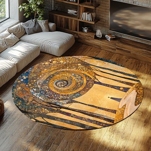 FEIPUHOME Art Mysteriöser Traumpalast Runde Teppiche Abstrakter Dschungel Pfad Fußmatte Wohnzimmer Schlafzimmer Badezimmer Waschbar rutschfest Dünne Teppiche Niedriger Flor 80x80cm FEIPUHOME Art Mysteriöser Traumpalast Runde Teppiche Abstrakter Dschungel Pfad Fußmatte Wohnzimmer Schlafzimmer Badezimmer Waschbar rutschfest Dünne Teppiche Niedriger Flor 80x80cm von FEIPUHOME Art