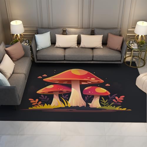 FEIPUHOME Art Pilz-Design-Teppich Waschbare weiche Akzentteppiche rutschfeste niedrigflorige gemütliche Bodenmatte für Kinderzimmer Schlafzimmer Wohnzimmer Mehrfarbig 160x200cm von FEIPUHOME Art