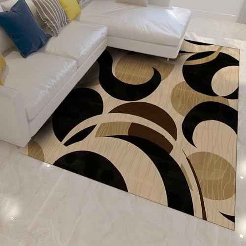 Nordic Abstract Teppich Retro Geometrische Kunst Waschbar Low Flor Weicher Rutschfester Boden Teppiche für Wohnzimmer Schlafzimmer Wohnung Unter Tisch 160x230cm Nordic Abstract Teppich Retro Geometrische Kunst Waschbar Low Flor Weicher Rutschfester Boden Teppiche für Wohnzimmer Schlafzimmer Wohnung Unter Tisch 160x230cm von FEIPUHOME Art