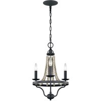 Elstead Feiss Nori Kronleuchter mit mehreren Armen, dunkles verwittertes Zink mit Treibholzgrau von FEISS