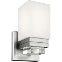 FE-MADDISON1BATH Wandleuchte Maddison 1xG9 led 3W Stahl Satin-Nickel H:23,7cm B:13,3cm IP44 3000K - Feiss von FEISS