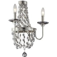 Feiss - FE-MALIA2 Wandleuchte Malia 2xE14 60W Nickel poliert H:47,3cm B:34,9cm dimmbar von FEISS