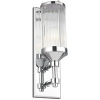 FE-PAULSON1 Wandleuchte Paulson 1xG9 led 3W Stahl chrom H:38,1cm B:12,1cm IP44 3000K - Feiss von FEISS