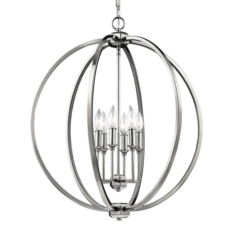 Feiss Corinne Glanzvolle Hängeleuchte Hängelampe Deckenlampe Mit Nickelfinish B-Ware von FEISS
