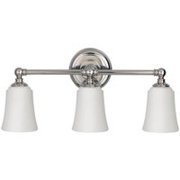 [NEUWERTIG] Feiss Badezimmer Wandleuchte Badlampe Huguenot Lake Chrom Weiß 3 Flammig G9 Led B-Ware von FEISS
