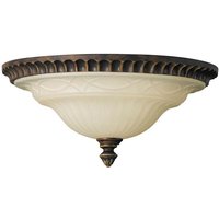 Neuwertig] Feiss Deckenleuchte Drawing Room, 33cm Lampe Leuchte Deckenlampe Metall Glas E27 B-Ware von FEISS