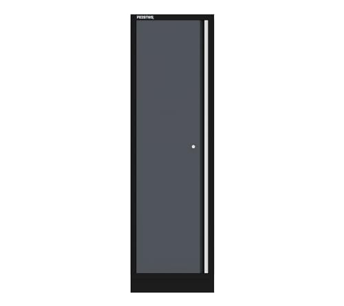 FEISTOS Werkstatteinrichtung Apollo Solo 1 | Flügeltür Hochschrank aus Stahl | Grau/Schwarz | 46x60x200 cm | Modular & abschließbar von FEISTOS