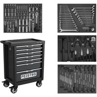 Mento 1 Werkstattwagen bestückt mit 158 Teilen Schwarz 47x77x96 cm - Feistos von FEISTOS