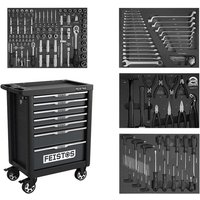 Mento 1 Werkstattwagen bestückt mit 158 Teilen Schwarz 47x77x96 cm - Feistos Mento 1 Werkstattwagen bestückt mit 158 Teilen Schwarz 47x77x96 cm - Feistos von FEISTOS
