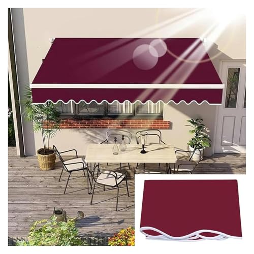 Balkonmarkise, Gelenkarmmarkise, Einziehbare Markise Stoff Outdoor Sonnenschutz Baldachin Markise Abdeckung Antiuv Sonnenschutz Shelter(7x3.0m) von FEITAOOZ