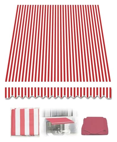 Balkonmarkise, Gelenkarmmarkise, Ersatz-Terrassenmarkisentuch, manuell einziehbare Markisen-Ersatzabdeckung((20x6.5ft) 6x2m) von FEITAOOZ