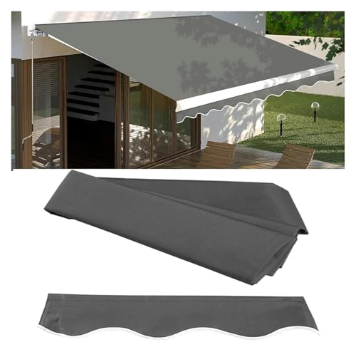 Balkonmarkise, Gelenkarmmarkise, Versenkbare Garten Outdoor Shelter Tuch Blocker wasserdichte Polyester Markise Abdeckung(4x3.5m) von FEITAOOZ