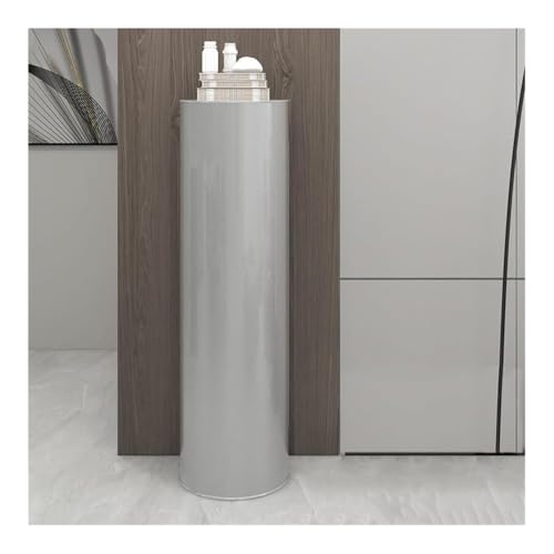 FEITAOOZ Rotierender Schuhschrank, Drehbares Schuhregal, for kleine Räume und Moderne(Gy+Door,Ø32cm 105cm 7layer) von FEITAOOZ