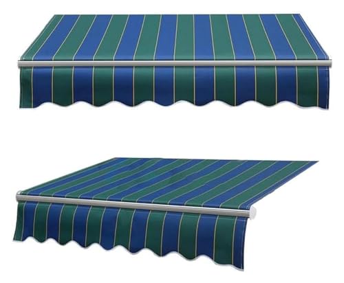 Klemmmarkise, Sonnenmarkise, Einziehbare Sonnenschutzabdeckung aus Polyester for den Außenbereich, Terrasse, Garten, wasserabweisend, Sonnenschutz, Markise(22.9x11.5ft) von FEITAOOZ