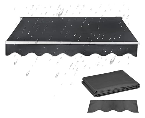 Klemmmarkise, Sonnenmarkise, Ersatzstoff-Oberabdeckung for den Außenbereich, Sonnenschutz, Baldachin, Markisenabdeckung, Garten-Leinwand, wasserdicht, Sonnenschutz(16.4x9.8ft) von FEITAOOZ