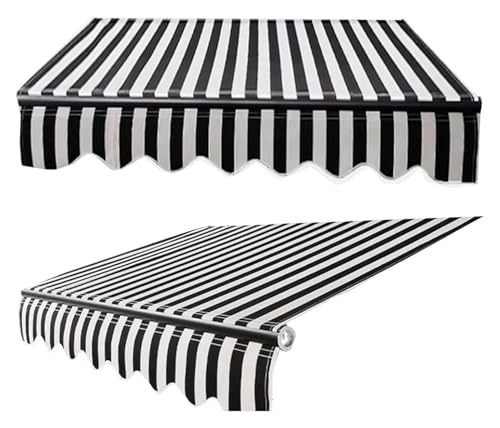 Klemmmarkise, Sonnenmarkise, Ersatzstoff Sonnenschutzabdeckung Outdoor Sonnenschutz Ersatzdach wasserdichte Markisenleinwand(22.9x11.5ft) von FEITAOOZ