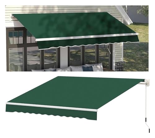 Klemmmarkise, Sonnenmarkise, Markisenstoff, einziehbarer Markisenstoff, Ersatz for Terrassen- und Gartenmarkisen aus Polyester(22.9X11.5FT) von FEITAOOZ