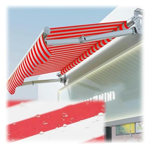 Klemmmarkise, Sonnenmarkise, Stoffersatz Einziehbare Seitenmarkise Sichtschutz Outdoor Schatten Aufrollen(19.6X6.5FT) von FEITAOOZ