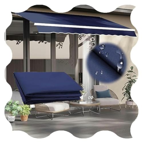 Markisentuch, Balkonmarkise, Terrassenmarkise Ersatzabdeckung Deckmarkisen Ersatz Wasserdichter Schatten(13x8.2ft-4x2.5m) von FEITAOOZ